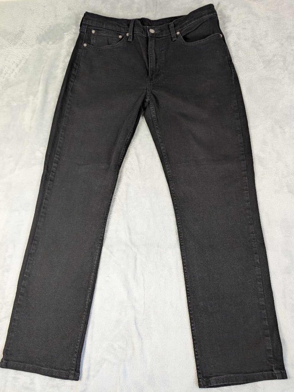 Levis 514 Men's Black Straight Fit Stretch 34 x 32 Goth Western